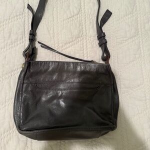 Hobo Grey Leather Crossbody Bag
